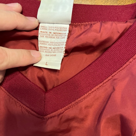 Vintage Alabama Crimson Tide  Mens L Red Windbreaker  Football - Picture 2 of 3